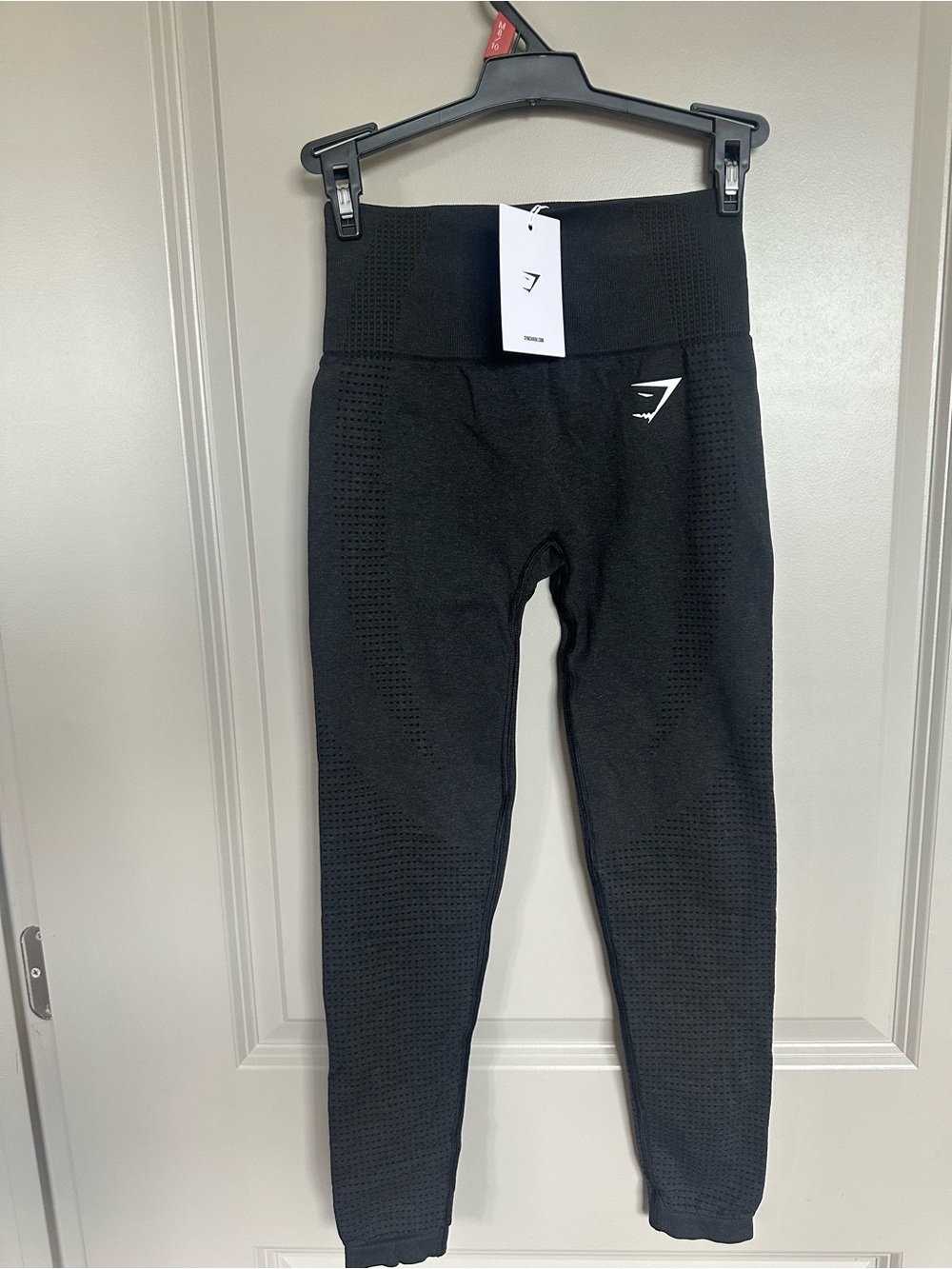 Gymshark Kids Black Seamless High-Waist Leggings with Logo